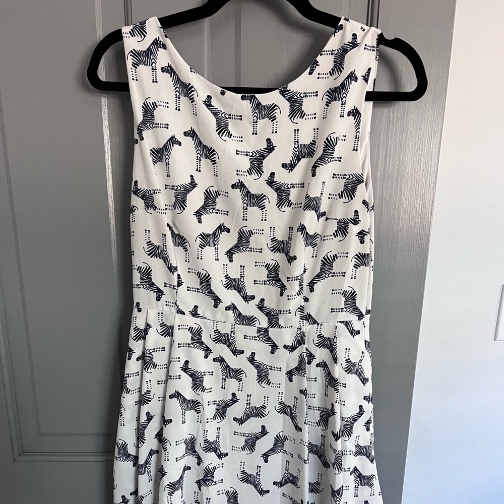Cute zebra a-like dress